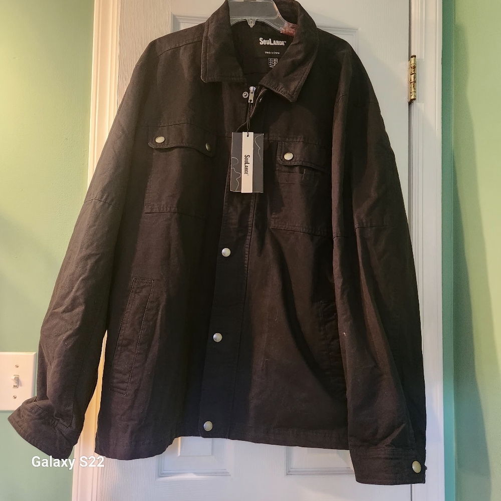 Soularge womans nwt size 3x coat blue